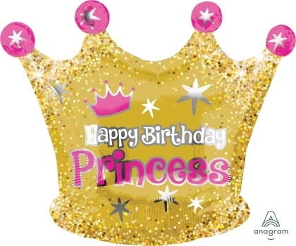 JS:Happy Birthday Gold Crown