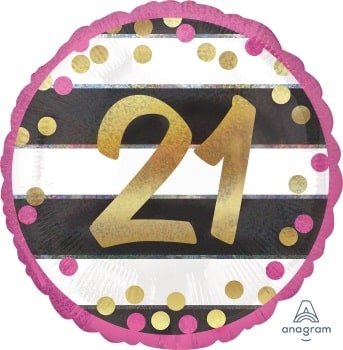 18:Holo:Pink & White Milestone 21