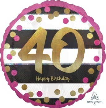 18:Holo:Pink & White Milestone 40