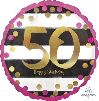 18:Holo:Pink & White Milestone 50