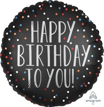 18:Birthday To You Satin Dots