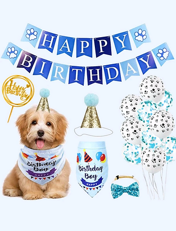 Pawty birthday set